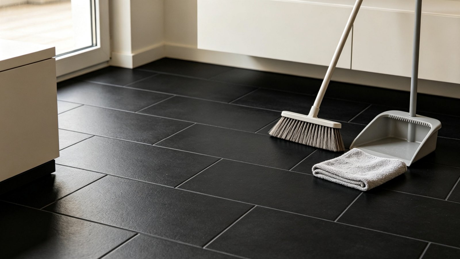 YASIQI black porcelain tile surface inspection and maintenance guide