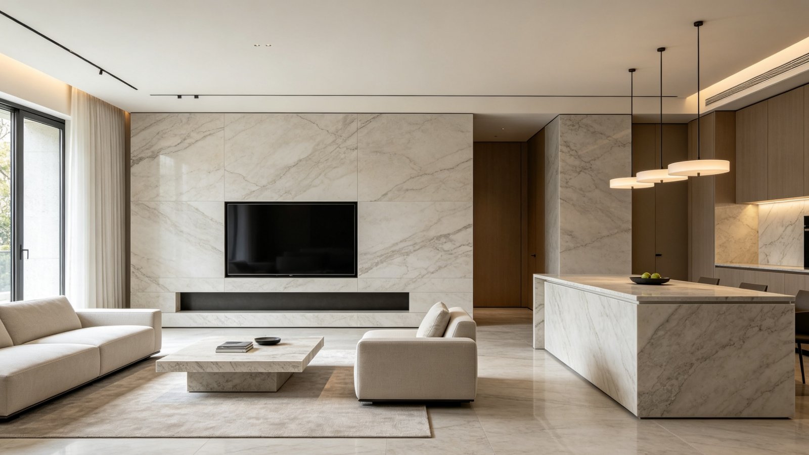 Material performance benchmarking YASIQI porcelain vs natural marble