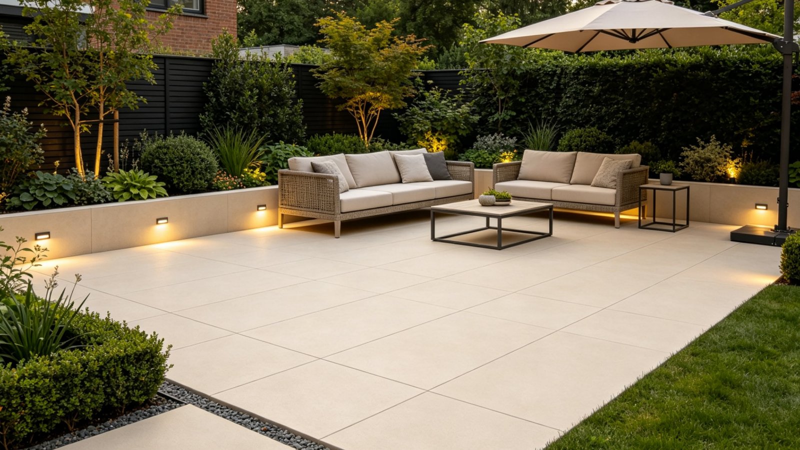 20mm Heavy Duty Outdoor Porcelain Pavers for Driveways and Public Plazas
