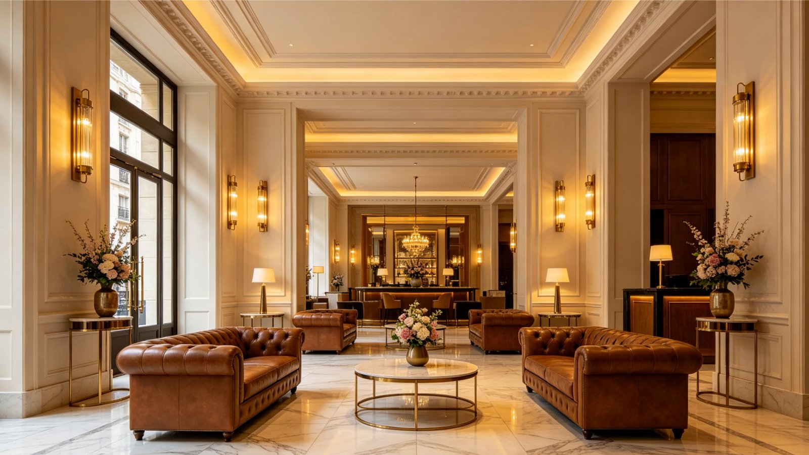 European luxury hotel and boutique store floor project