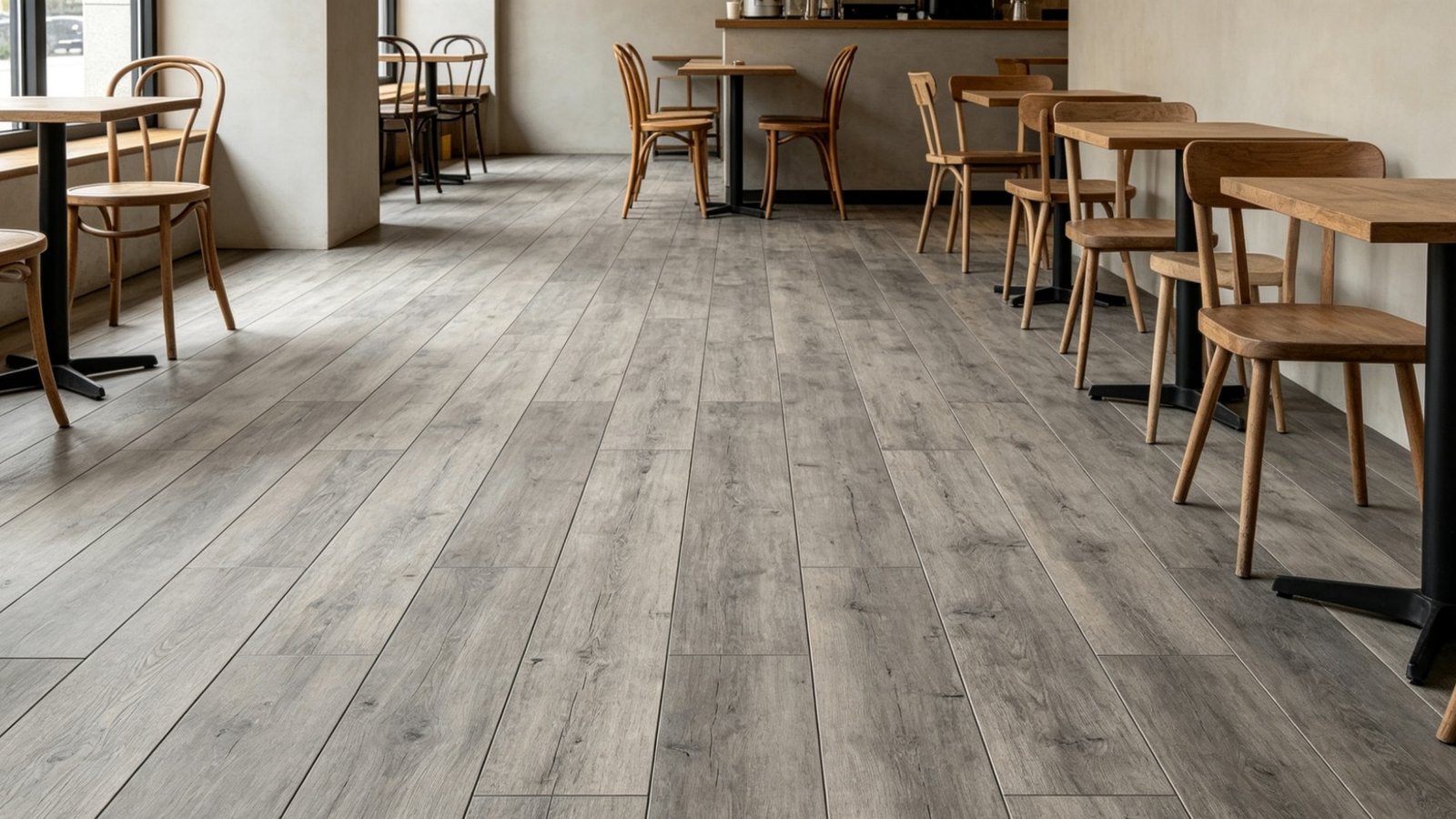 Weathered Gray Outdoor Wood Plank Tiles