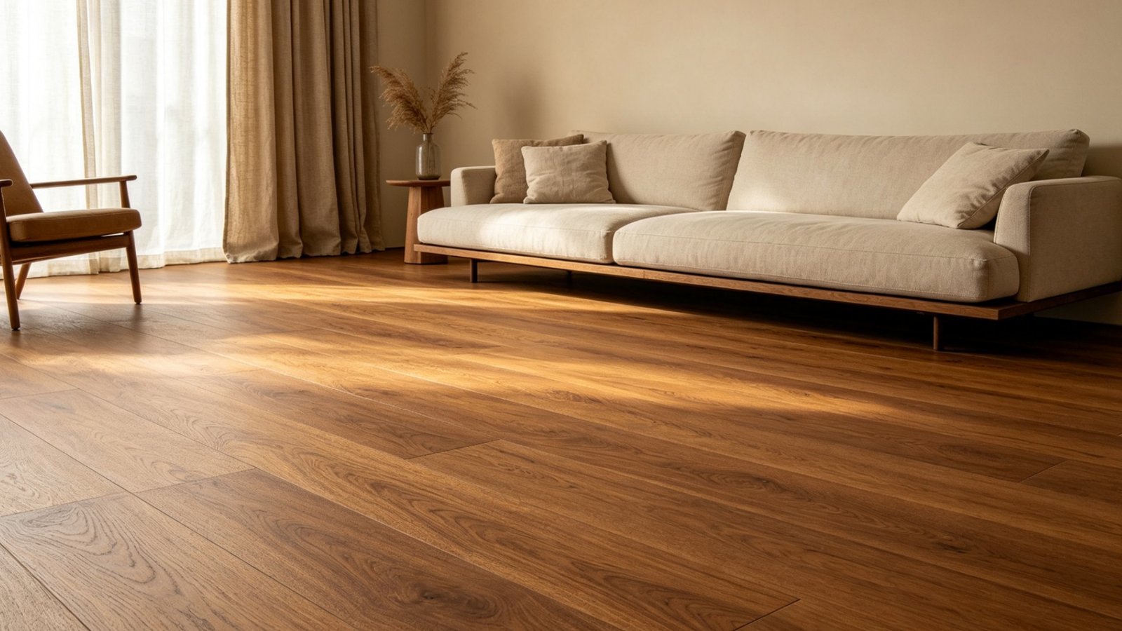 Smoked Honey Oak Porcelain Wood Flooring Tiles