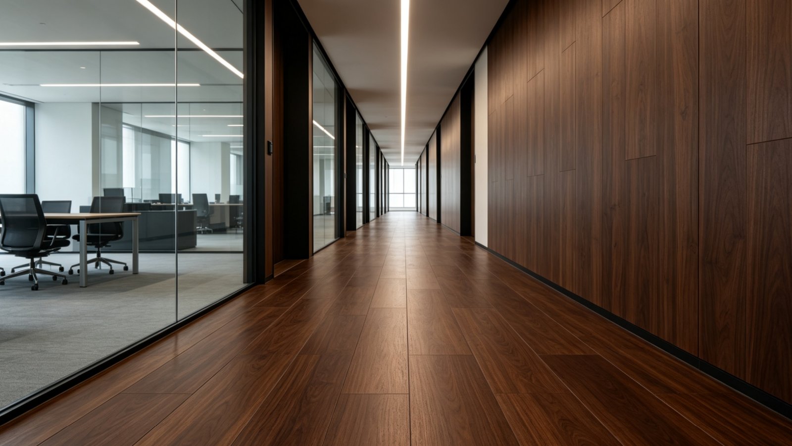 Espresso Dark Teak Commercial Porcelain Plank Tiles