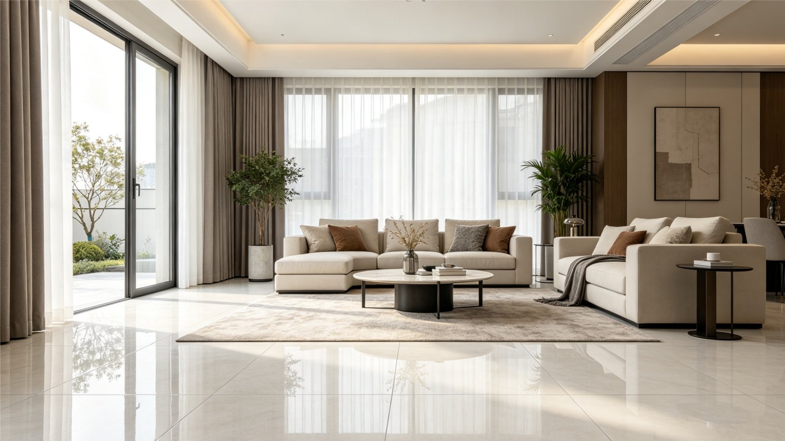 Polished and Glazed Porcelain Tiles