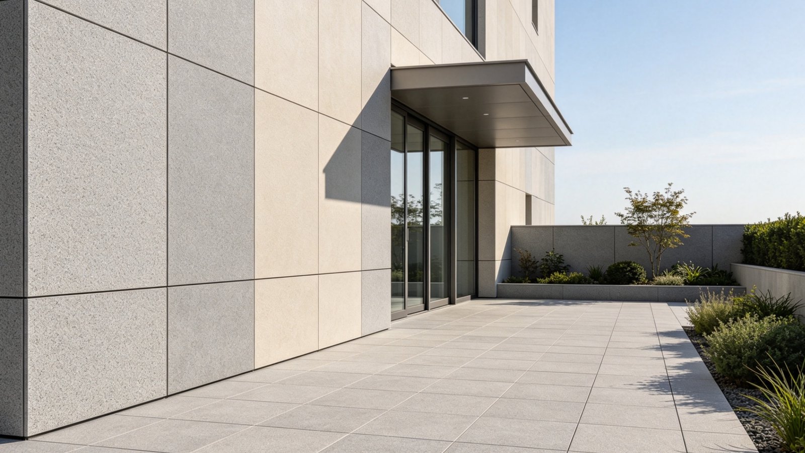 Outdoor Thick Tiles and Sintered Slabs