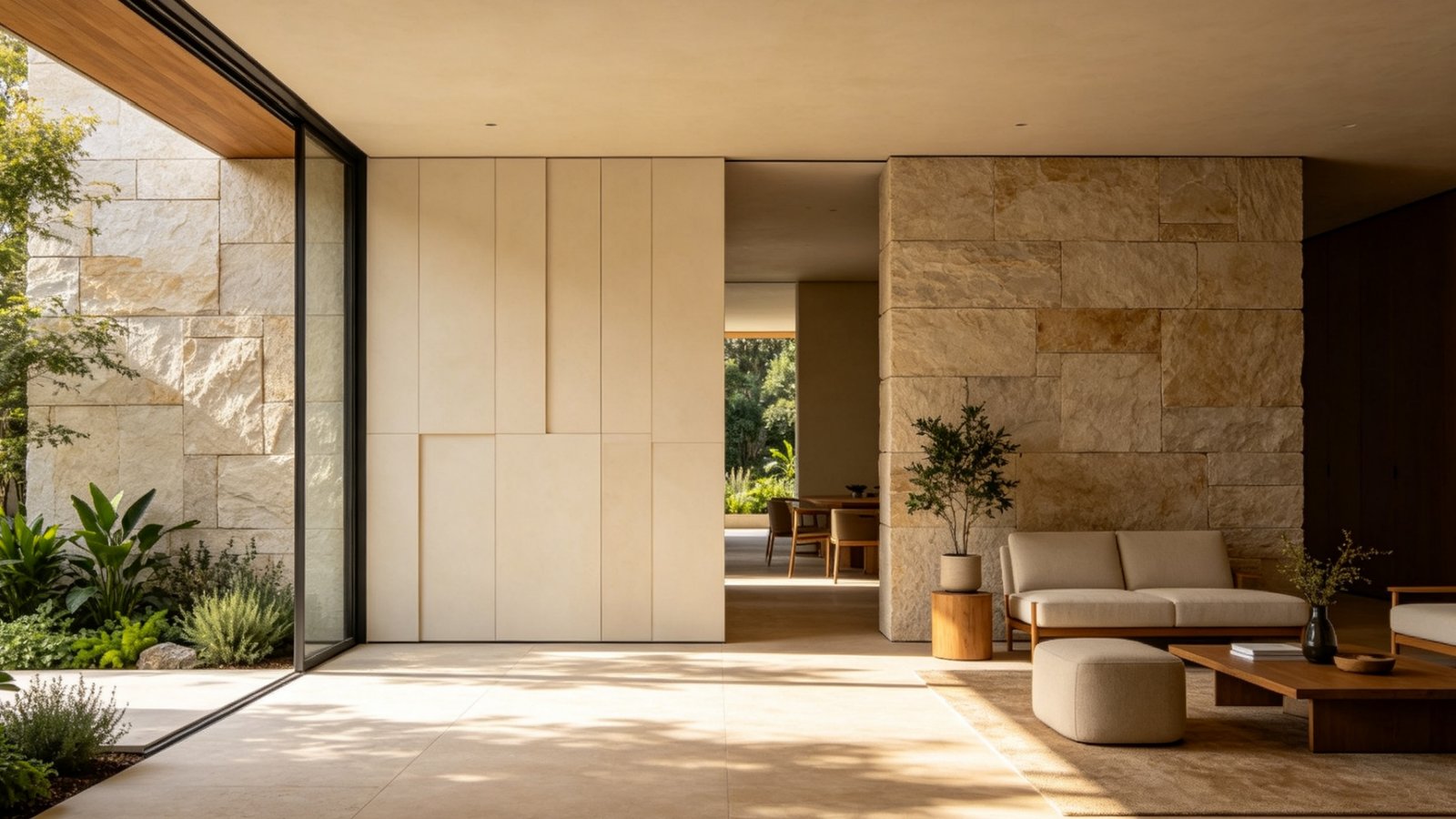 Flexible stone panels and eco-friendly decorative wall materials