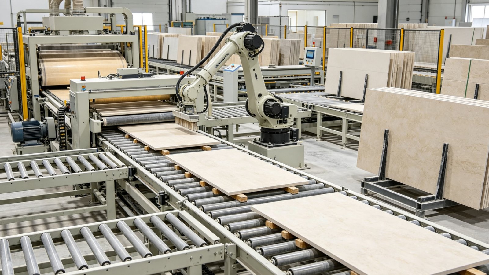 YASIQI OEM tile manufacturing and quality control facility