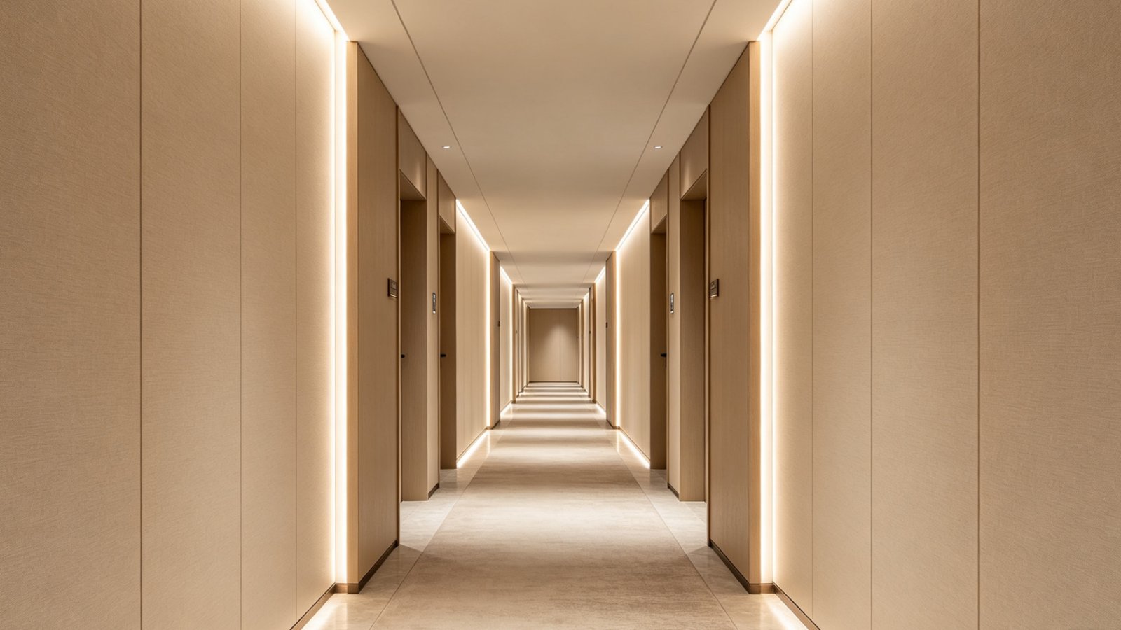 Decorative Integrated Wall Panels in Commercial Interior