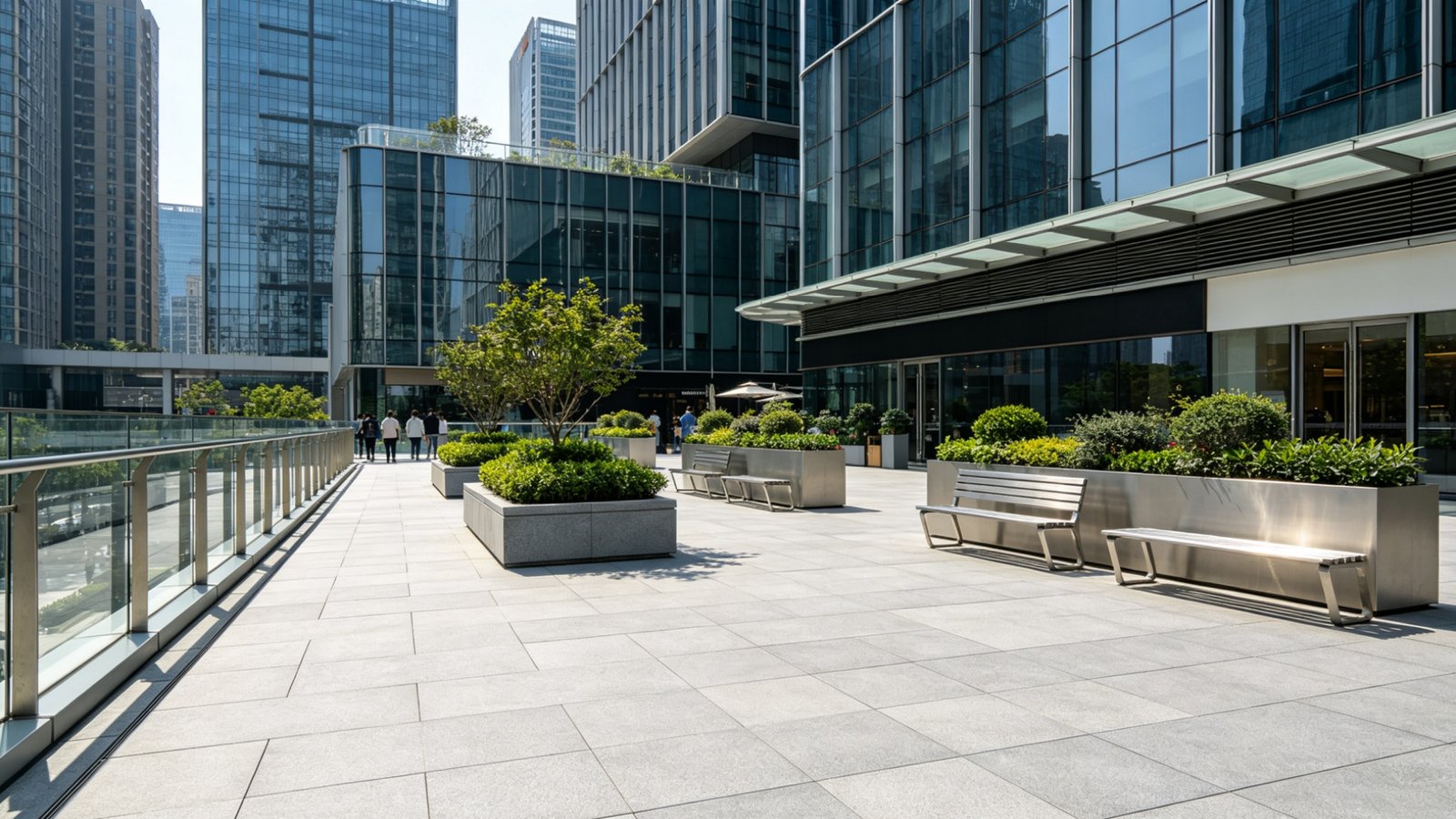 YASIQI High-Traffic Commercial Porcelain Tile Application