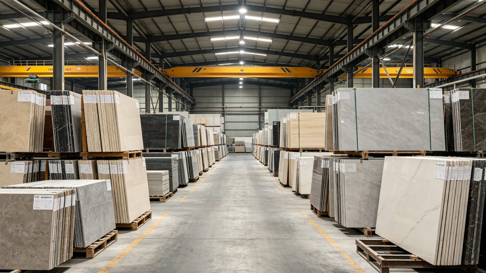 Porcelain tile quality control and export packaging process
