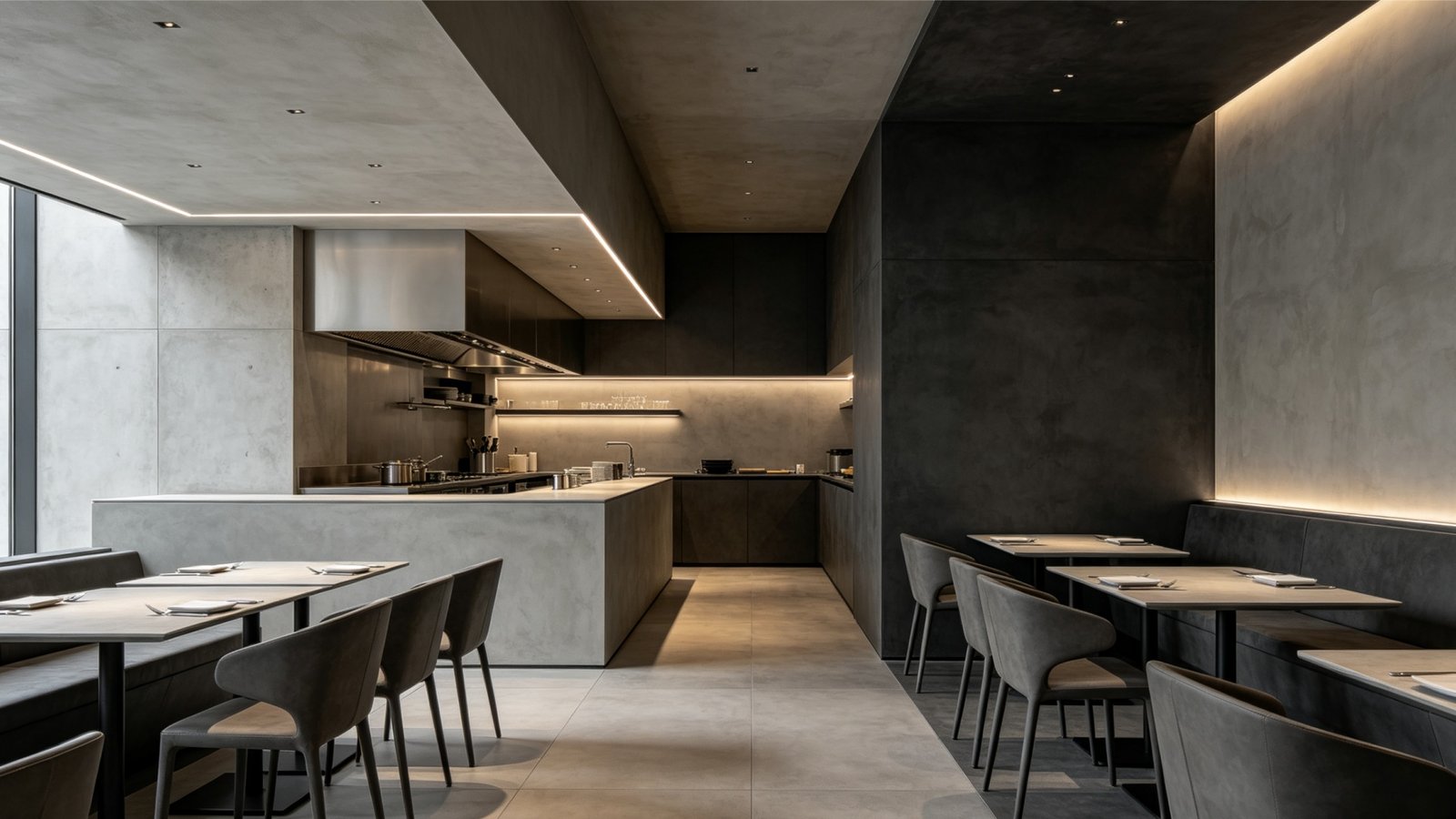 Modern Monochrome Micro-Cement Tiles for Boutique Hotels
