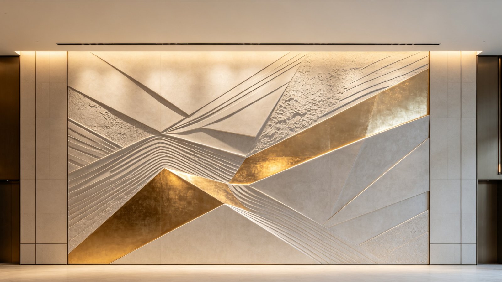 Custom Decorative Art Wall Panels for Hotel Reception Desks