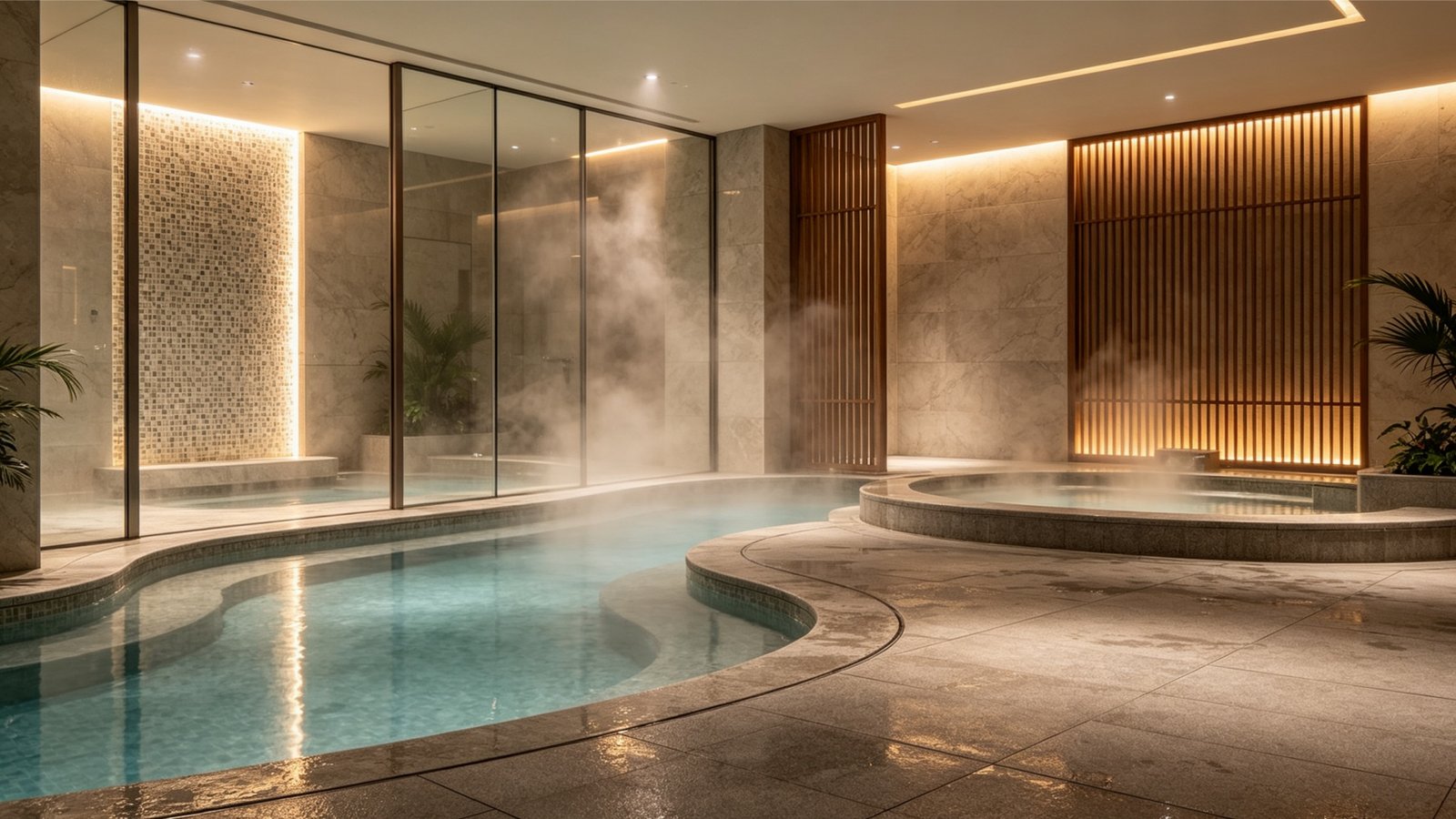 Luxury Beach Resort hospitality tile projects in Southeast Asia featuring anti-slip pavers and spa mosaics