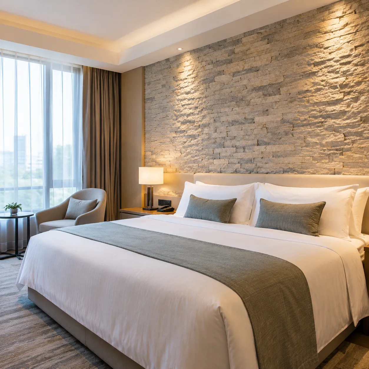 Hotel Decor Flexible Stone Panels for Stylish Interiors