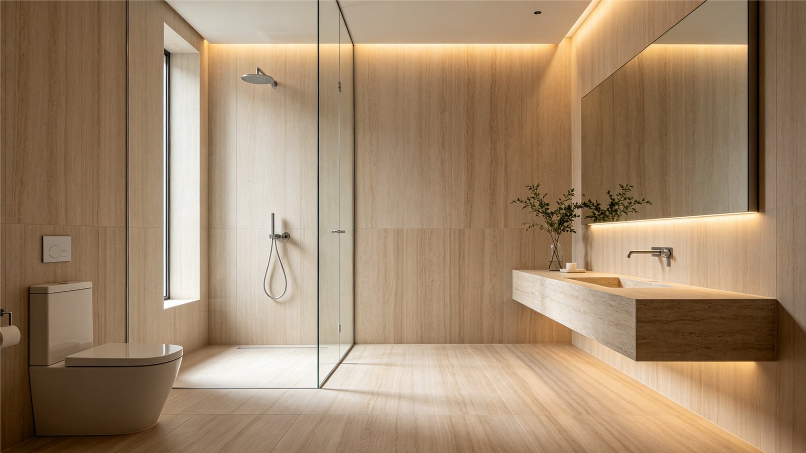 Nordic Oak anti-slip wood grain shower tile
