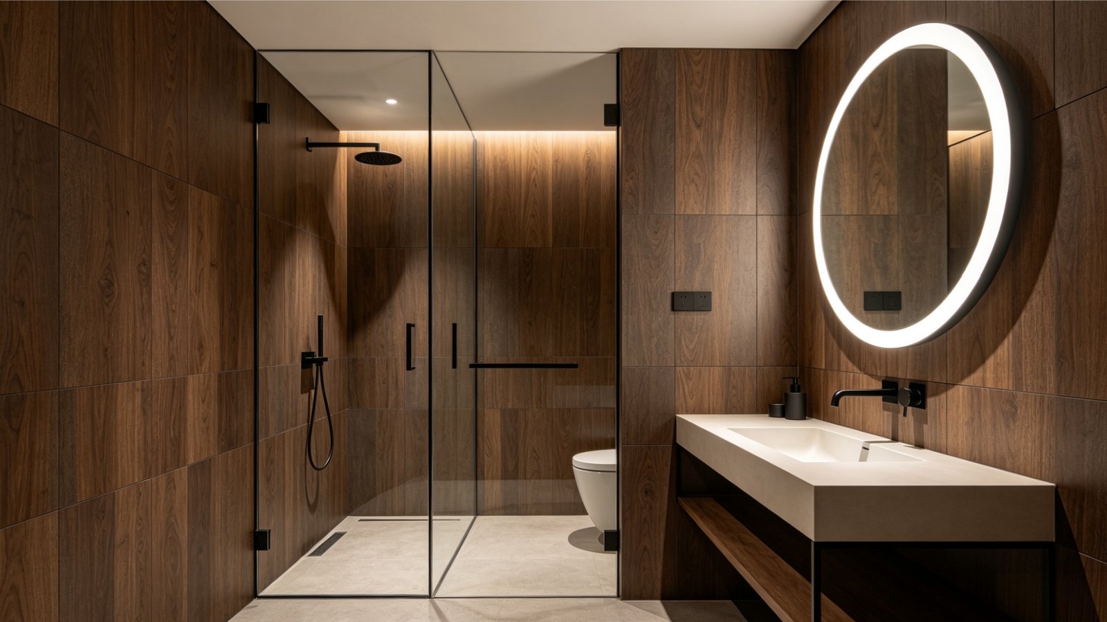 Smoked Walnut anti-slip wood grain tile
