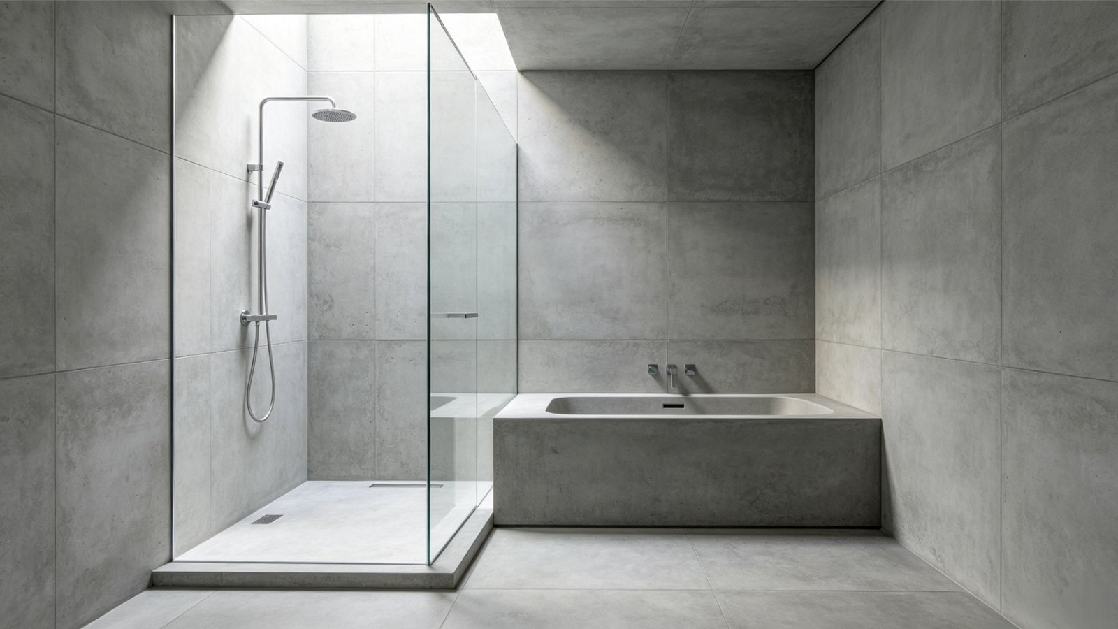 Urban Concrete Grey modern solid tone porcelain tile