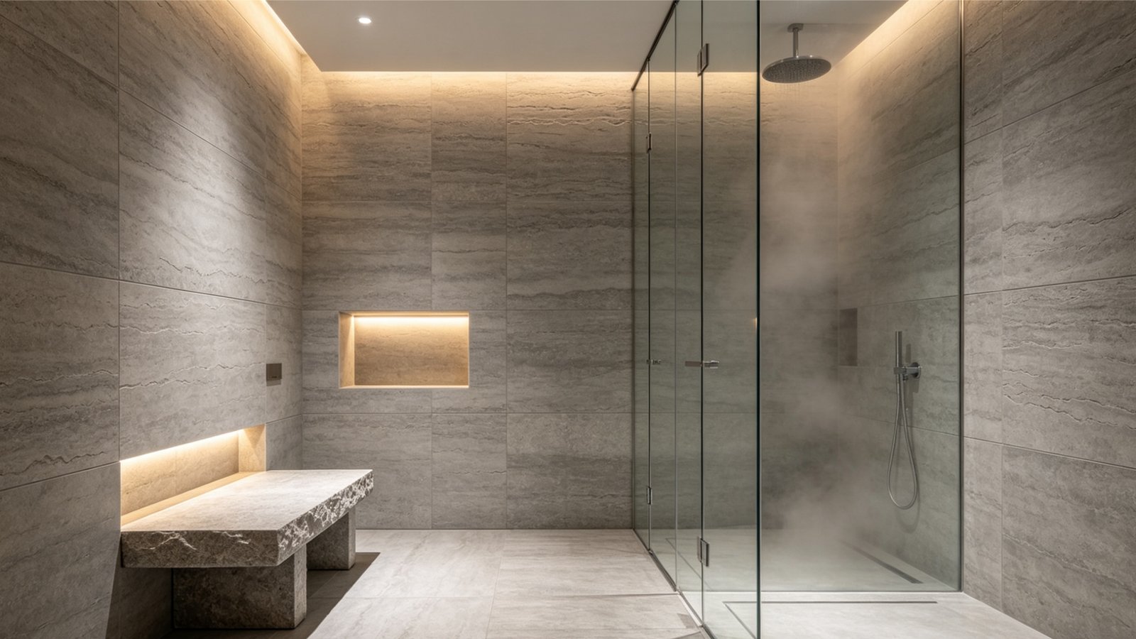 Alpine Grey natural stone textured tile sample