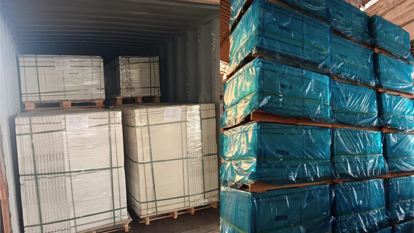 Quality control inspection and export logistics process for architectural porcelain tile shipments