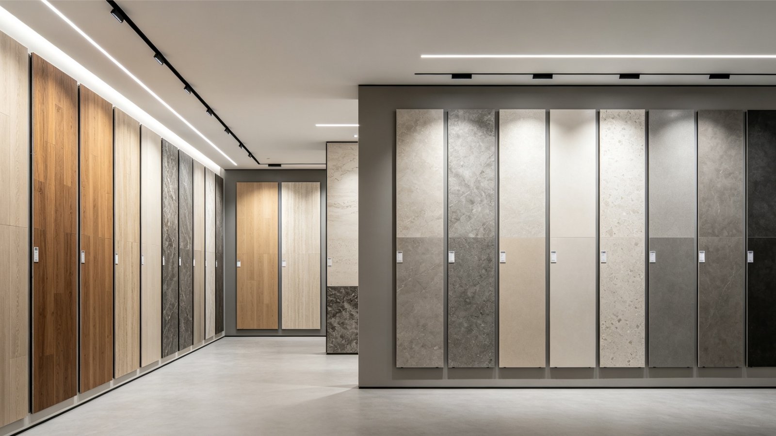 Porcelain tiles and flexible stone veneer architectural application showcase