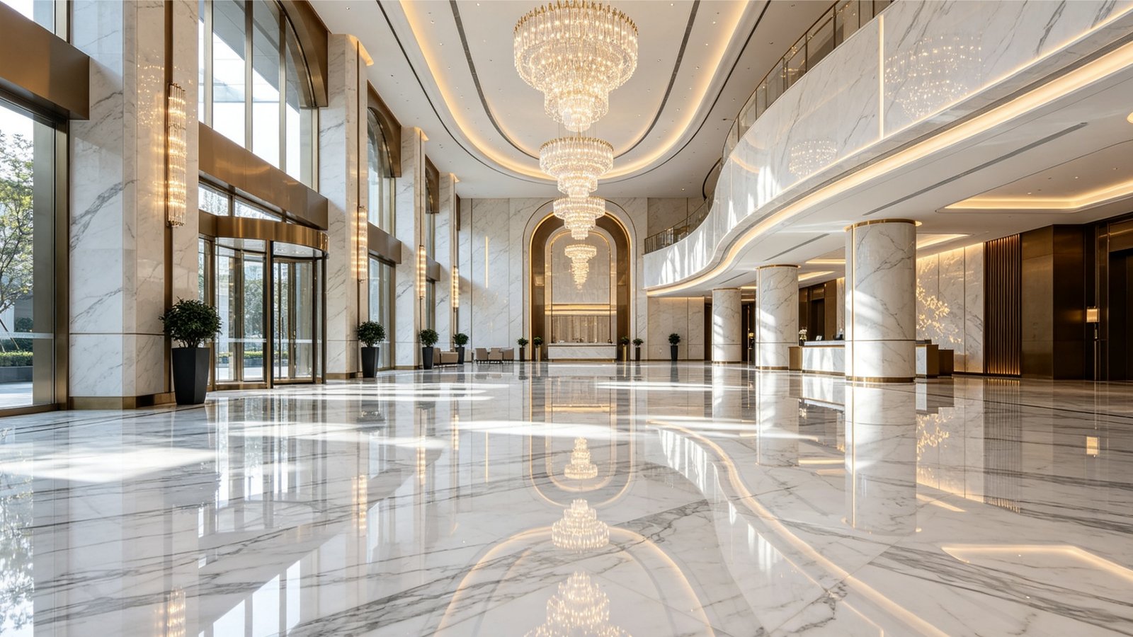 Polished vs matte porcelain tiles side-by-side comparison showing specular reflection